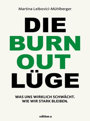 cover image of Die Burnout Lüge